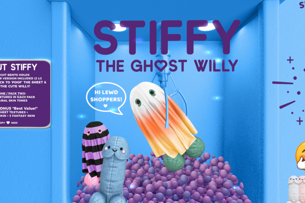 Stiffy The Ghost Willy Holdable Plush, L$360 each/L$545 FP