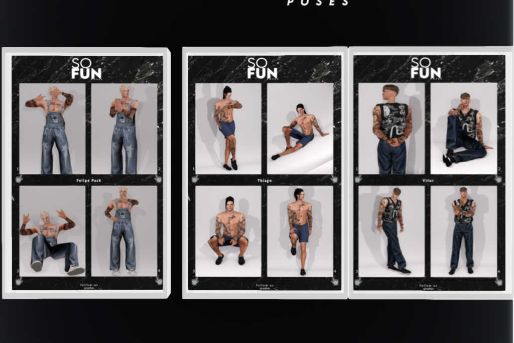 Felipe Pack, L$200 | Thiago Pack, L$200 | Vitor Pack, L$200