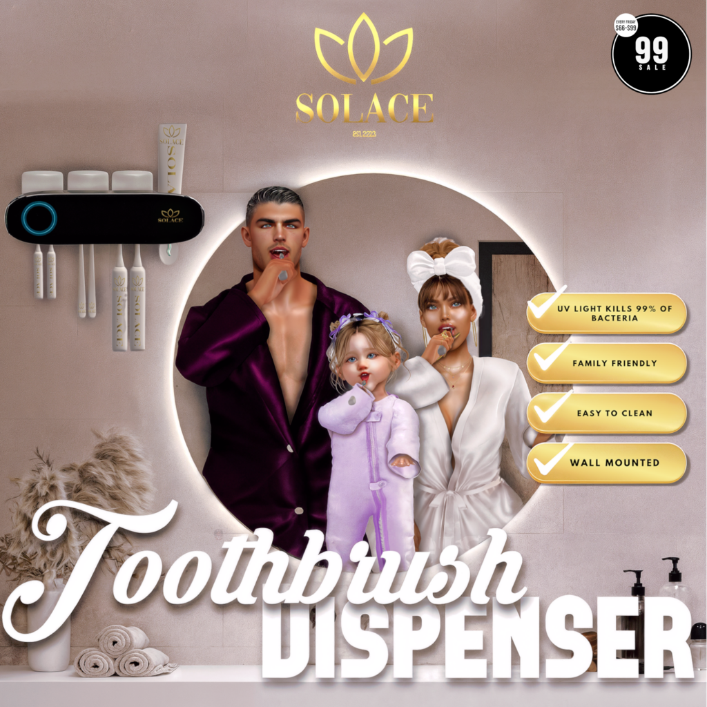 Toothbrush Dispenser Decor	&lt;a href=&quot;http://maps.secondlife.com/secondlife/Walker%20Ridge/101/205/2496&quot; target=&quot;_blank&quot;&gt;Teleport&lt;/a&gt;