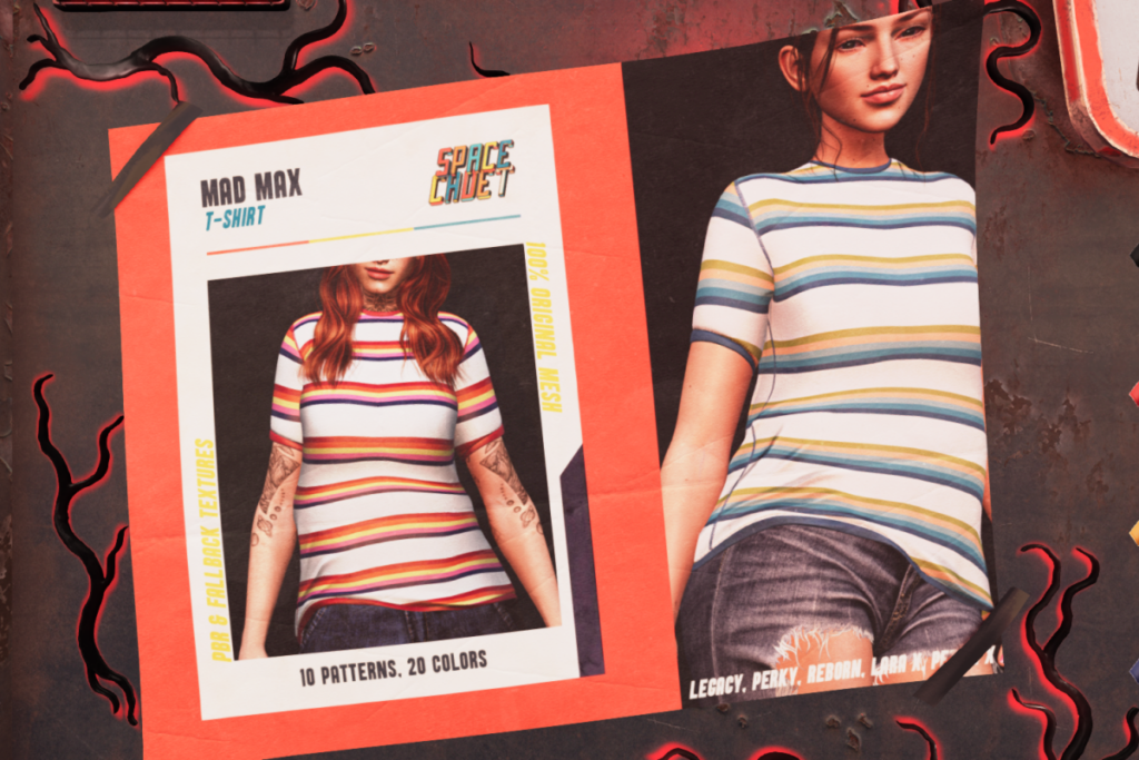 Mad Max T-Shirt - Legacy/MaitreyaX/Reborn/+mods, L$279 each/L$599-L$699 each/L$1499 MP