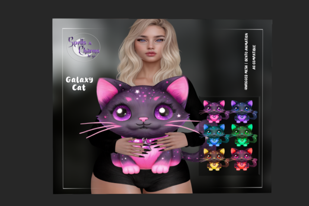 Galaxy Cat Holdable, L$99