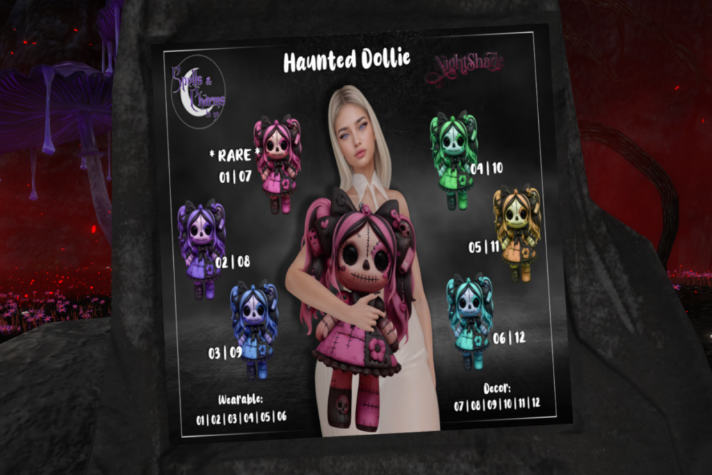 Haunted Dollie, L$50 per play/L$900 FP