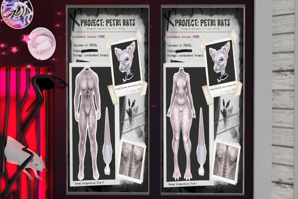 Project Petri Rats Mod Kit - BOM/Cerberus Gouda Gobbler, L$799 each/L$3400 FP