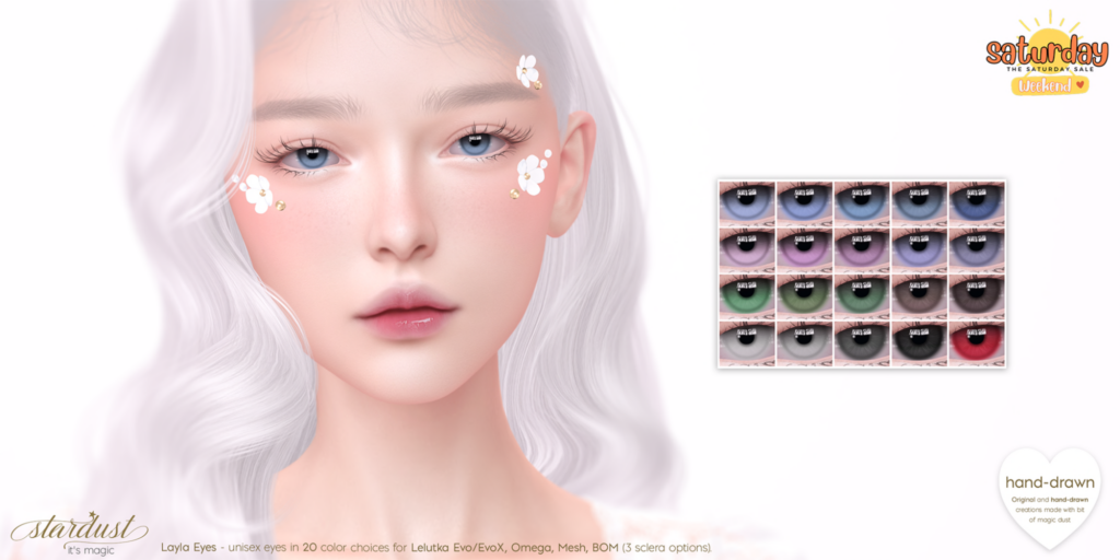 Layla Eyes - BOM/Evo/EvoX/Mesh/Omega	&lt;a href=&quot;http://maps.secondlife.com/secondlife/BREATHE/214/216/1001&quot; target=&quot;_blank&quot;&gt;Teleport&lt;/a&gt;