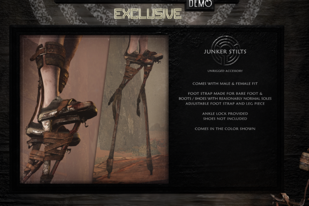 Junker Stilts, L$295