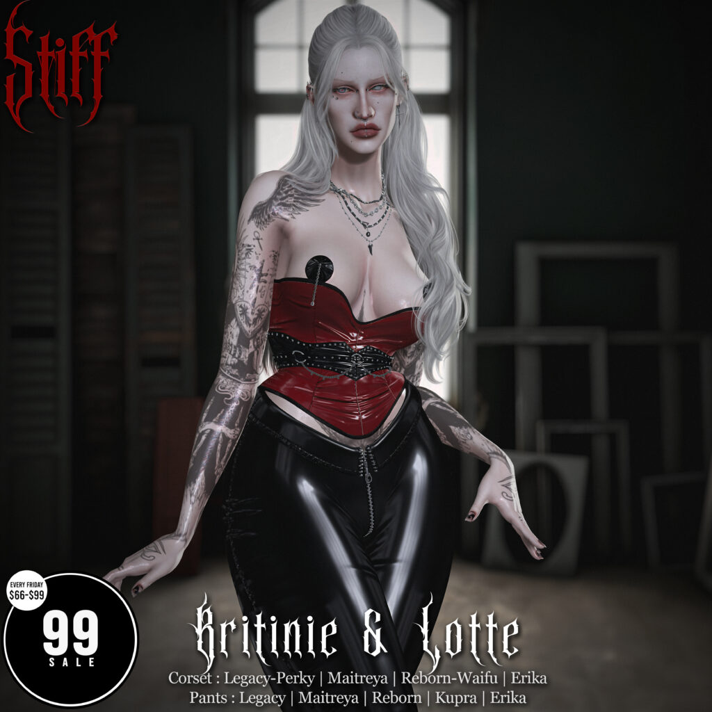 Britinie Corset - Erika/Legacy/Maitreya/Reborn/+mods | Lotte Sexy Pants - Erika/Inithium/Legacy/Maitreya/Reborn	&lt;a href=&quot;http://maps.secondlife.com/secondlife/Dream%20Isles/25/193/601&quot; target=&quot;_blank&quot;&gt;Teleport&lt;/a&gt;