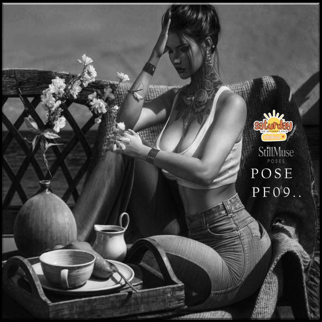 PF 09 Single Pose	&lt;a href=&quot;http://maps.secondlife.com/secondlife/Vintage%20Romance/111/167/900&quot; target=&quot;_blank&quot;&gt;Teleport&lt;/a&gt;