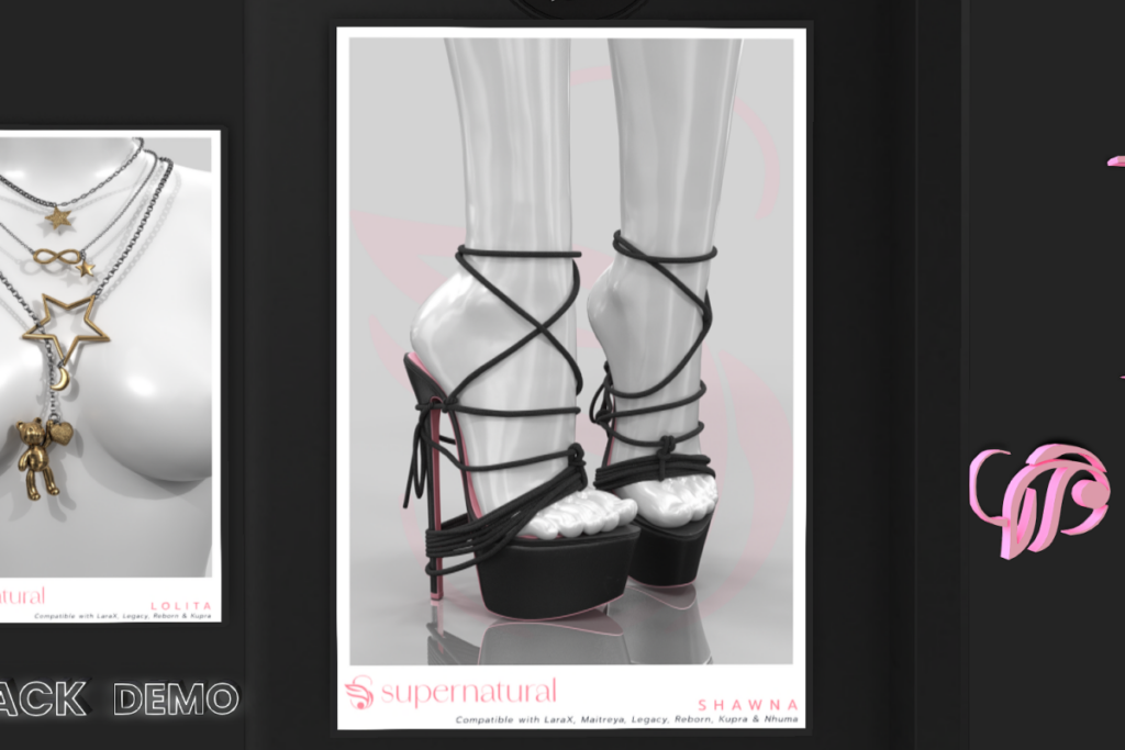Shawna Heels - Inithium/Legacy/Maitreya/Nhumana/Reborn/+mods, L$188 each/L$1188 FP