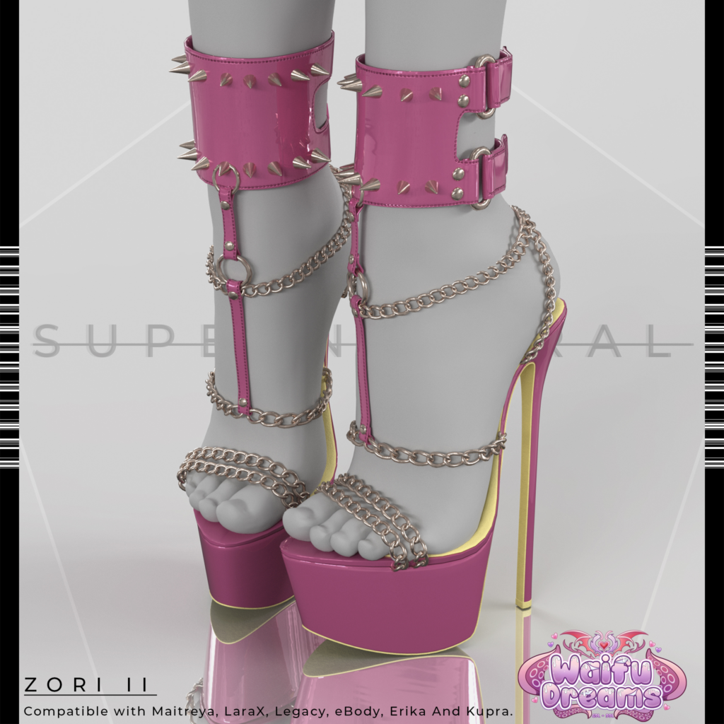 Zori II Heels - Erika/Inithium/Legacy/Maitreya/Reborn/+mods	&lt;a href=&quot;http://maps.secondlife.com/secondlife/Supernatural/128/154/458&quot; target=&quot;_blank&quot;&gt;Teleport&lt;/a&gt;