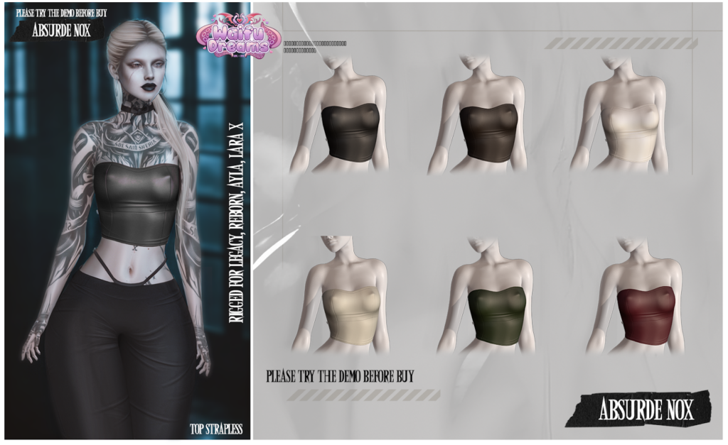 Top Strapless - Ayla/Legacy/MaitreyaX/Reborn