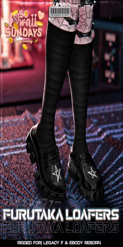 Furutaka Loafers - Legacy/Reborn	&lt;a href=&quot;http://maps.secondlife.com/secondlife/TOKYO%20ZERO/225/46/3305&quot; target=&quot;_blank&quot;&gt;Teleport&lt;/a&gt;