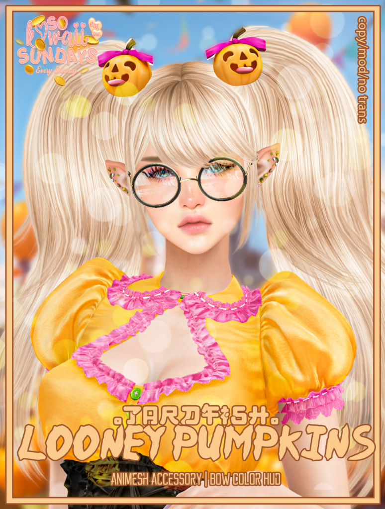 Looney Pumpkins Animesh Accessory	&lt;a href=&quot;http://maps.secondlife.com/secondlife/Tardfish/141/164/32&quot; target=&quot;_blank&quot;&gt;Teleport&lt;/a&gt;