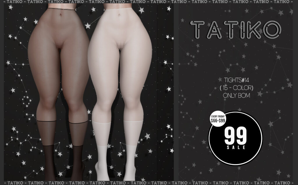 Tights #14 - BOM	&lt;a href=&quot;http://maps.secondlife.com/secondlife/Zelopian/164/117/1739&quot; target=&quot;_blank&quot;&gt;Teleport&lt;/a&gt;