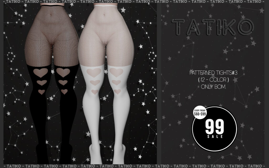 Patterned Tights #3 - BOM	&lt;a href=&quot;http://maps.secondlife.com/secondlife/Zelopian/164/117/1739&quot; target=&quot;_blank&quot;&gt;Teleport&lt;/a&gt;