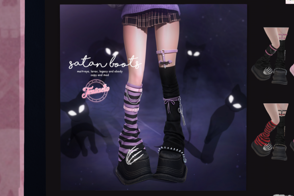 Satan Boots - Legacy/Maitreya/Reborn/+mods, L$269 each/L$1299 FP