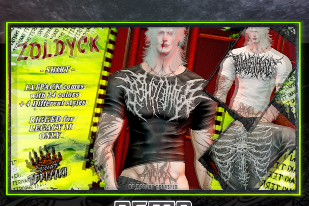 Zoldyck Shirt - Legacy, L$399 each/L$999 FP