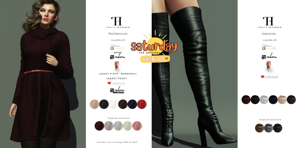 Wool Blend Coat - Legacy/MaitreyaX/Persephone/Reborn/+mods | Asala Thigh High Boots - Legacy/MaitreyaX/Persephone/Reborn	&lt;a href=&quot;http://maps.secondlife.com/secondlife/Fingal/128/84/23&quot; target=&quot;_blank&quot;&gt;Teleport&lt;/a&gt;