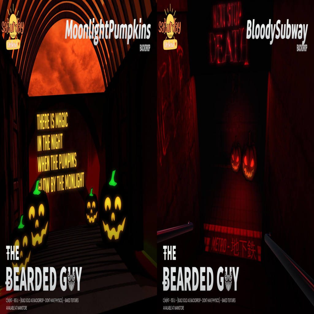 Moonlight Pumpkins Backdrop &amp; Bloody Subway Backdrop	&lt;a href=&quot;http://maps.secondlife.com/secondlife/Moonwall/169/121/32&quot; target=&quot;_blank&quot;&gt;Teleport&lt;/a&gt;