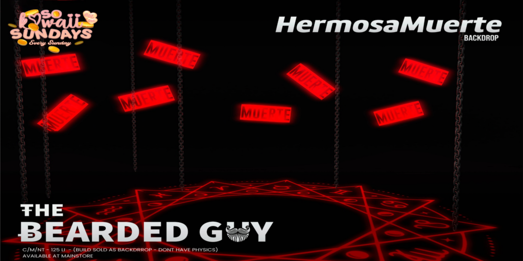 Hermosa Muerte Backdrop	&lt;a href=&quot;http://maps.secondlife.com/secondlife/Moonwall/169/121/32&quot; target=&quot;_blank&quot;&gt;Teleport&lt;/a&gt;