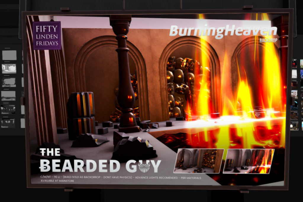 Burning Heaven Backdrop	&lt;a href=&quot;http://maps.secondlife.com/secondlife/Moonwall/169/121/32&quot; target=&quot;_blank&quot;&gt;Teleport&lt;/a&gt;