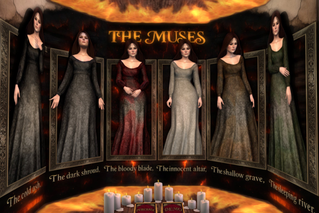 Attic Wife The Shroud, The Shallow Grave, The River, The Blade, The Ashes, and the Altar Dresses - Legacy/MaitreyaX/Reborn, L$300 each