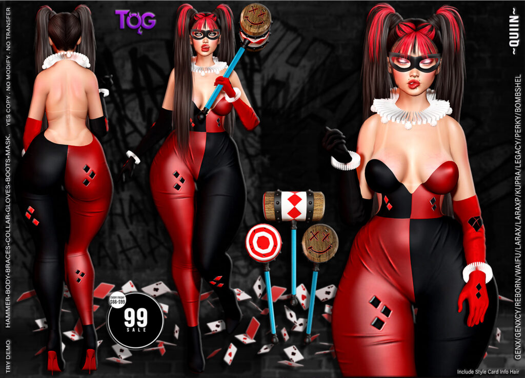 Quinn Outfit - GenX/Inithium/Legacy/MaitreyaX/Reborn/+mods	&lt;a href=&quot;http://maps.secondlife.com/secondlife/Charm%20City%20Estates/13/92/2901&quot; target=&quot;_blank&quot;&gt;Teleport&lt;/a&gt;