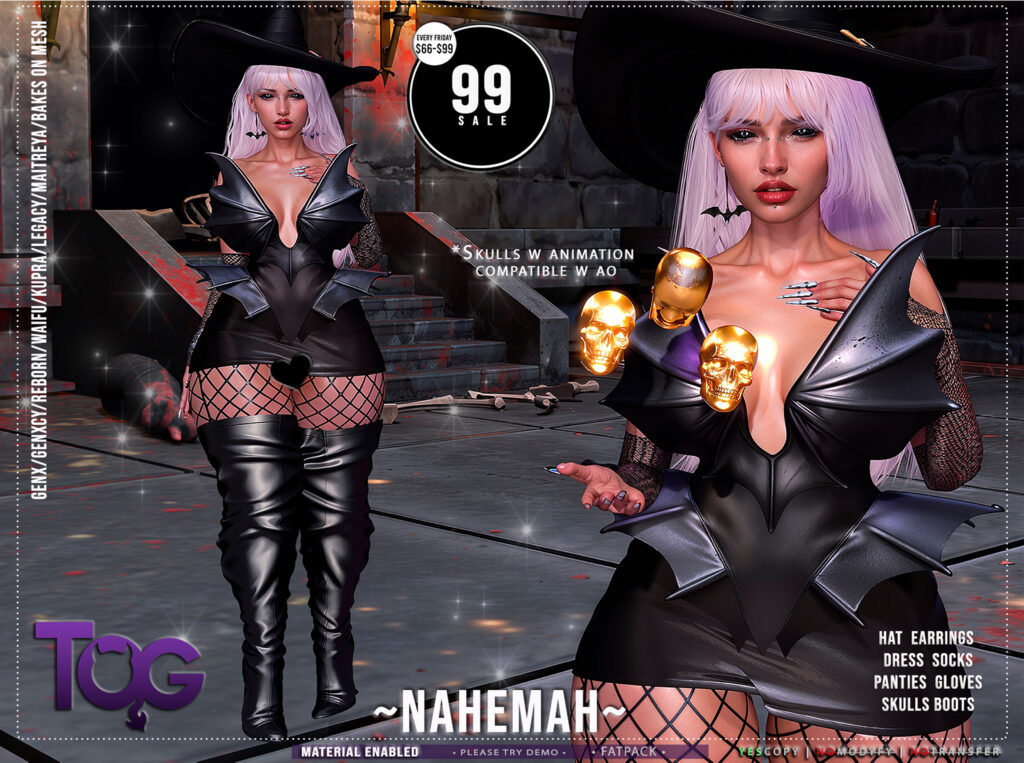 Nahemah Set - GenX/Inithium/Legacy/Maitreya/Reborn/+mods	&lt;a href=&quot;https://maps.secondlife.com/secondlife/Charm%20City%20Estates/5/84/2901&quot; target=&quot;_blank&quot;&gt;Teleport&lt;/a&gt;