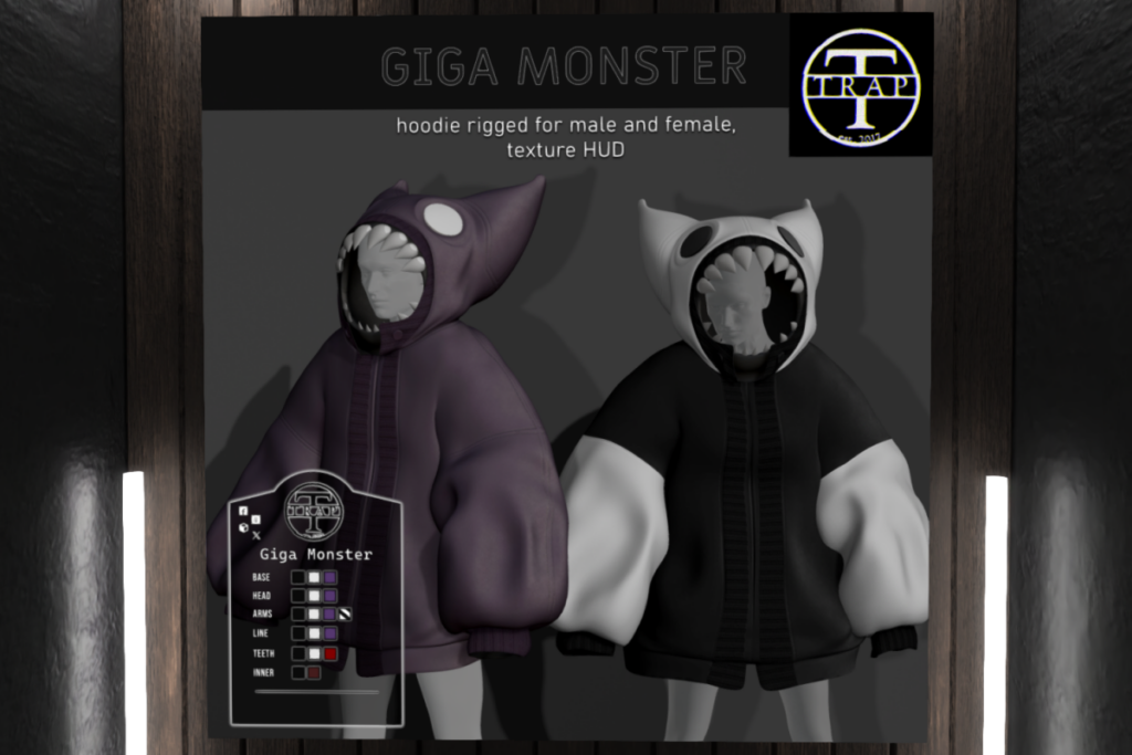 Gigga Monster Hoodie, L$399