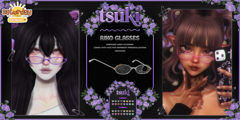 Riko Glasses	&lt;a href=&quot;https://maps.secondlife.com/secondlife/Dark%20Desires/240/183/24&quot; target=&quot;_blank&quot;&gt;Teleport&lt;/a&gt;