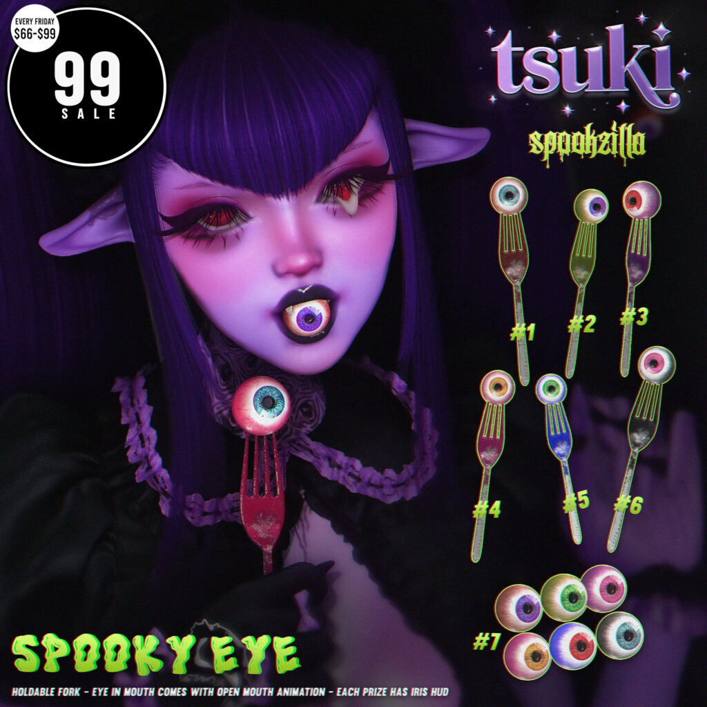 Spooky Eye Wearable Accessories	&lt;a href=&quot;http://maps.secondlife.com/secondlife/Dark%20Desires/240/183/24&quot; target=&quot;_blank&quot;&gt;Teleport&lt;/a&gt;