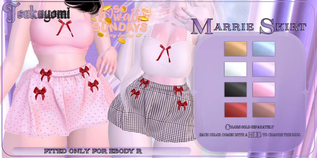 Marrie Skirt - Reborn	&lt;a href=&quot;http://maps.secondlife.com/secondlife/Hashira/58/164/3&quot; target=&quot;_blank&quot;&gt;Teleport&lt;/a&gt;