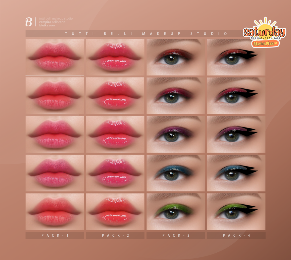 Vampire Makeup Collection - EvoX	&lt;a href=&quot;https://tinyurl.com/479mv6au&quot; target=&quot;_blank&quot;&gt;Marketplace Link&lt;/a&gt;