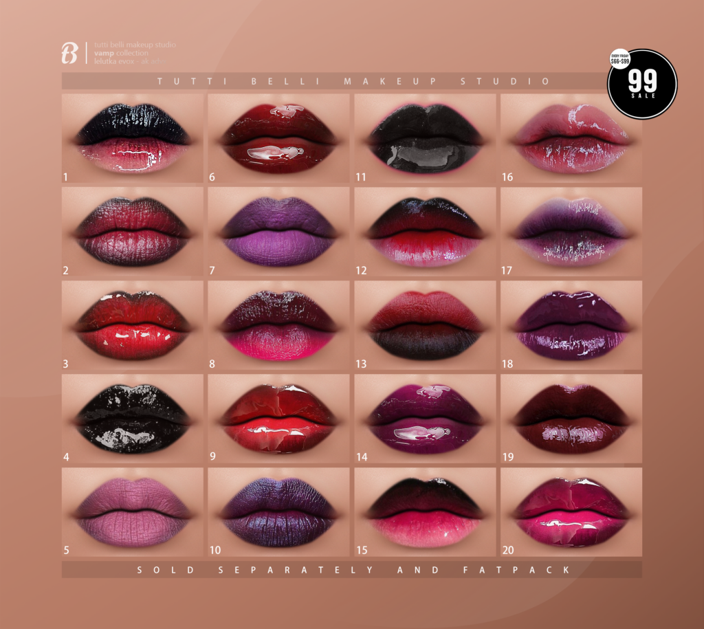 Vamp Collection Lipstick - AkX/EvoX	&lt;a href=&quot;http://maps.secondlife.com/secondlife/Malkine/79/162/501&quot; target=&quot;_blank&quot;&gt;Teleport&lt;/a&gt;