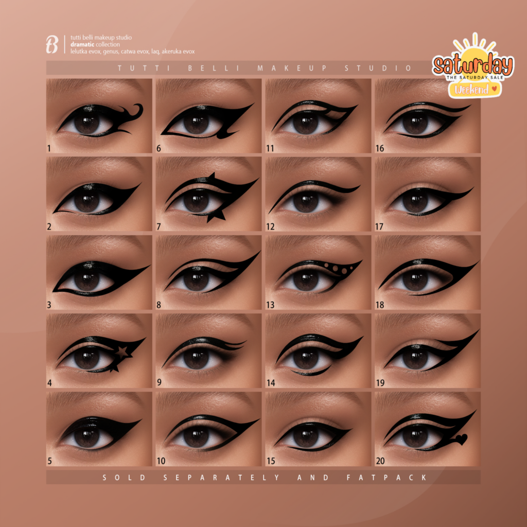 Dramatic Collection Eyeliner - AkX/CatwaX/EvoX/Genus	&lt;a href=&quot;http://maps.secondlife.com/secondlife/Malkine/79/162/501&quot; target=&quot;_blank&quot;&gt;Teleport&lt;/a&gt;