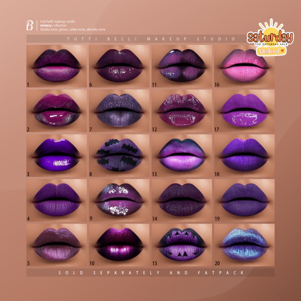 Mistery Collection Lipstick - AkX/CatwaX/EvoX/Genus	&lt;a href=&quot;http://maps.secondlife.com/secondlife/Malkine/79/162/501&quot; target=&quot;_blank&quot;&gt;Teleport&lt;/a&gt;