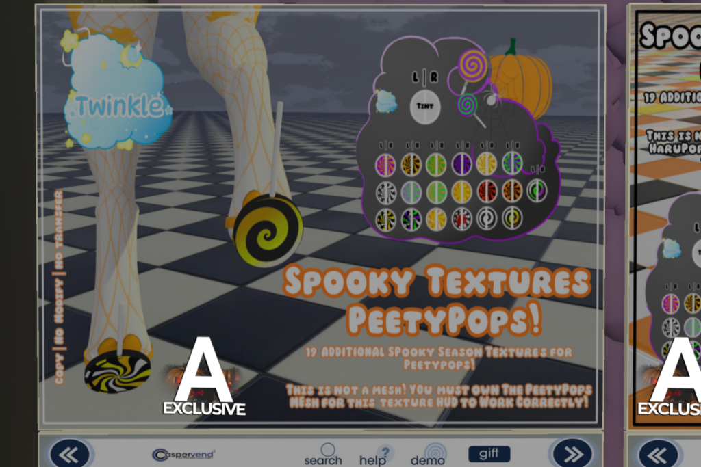 Spooky Textures Peetypops - BOM/Peetypops, L$100