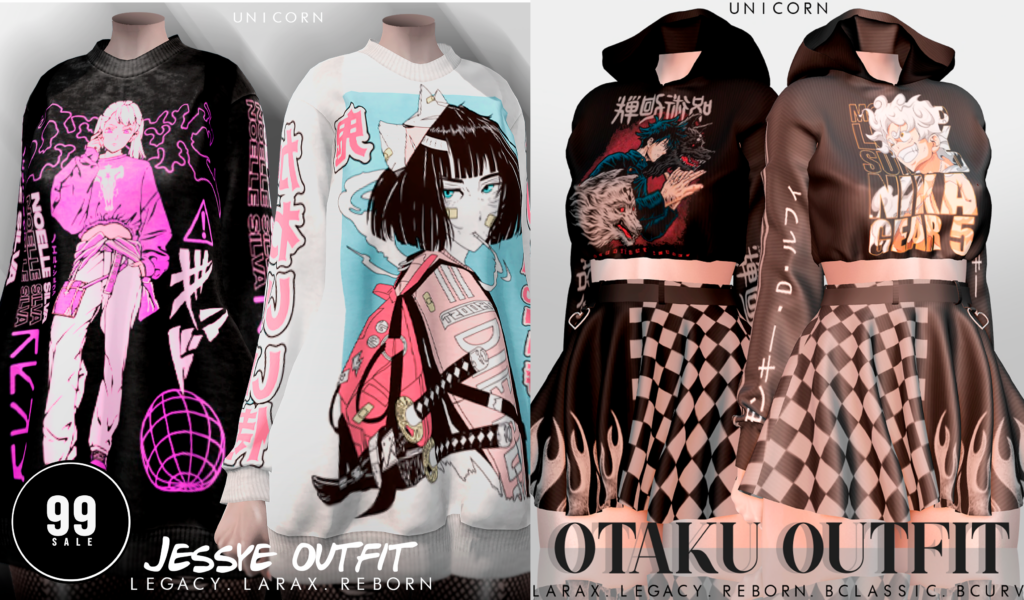 Jessye Outfit - Legacy/MaitreyaX/Reborn | Otaku Outfit - GenX/Legacy/MaitreyaX/Reborn	&lt;a href=&quot;http://maps.secondlife.com/secondlife/Tamburello/210/191/819&quot; target=&quot;_blank&quot;&gt;Teleport&lt;/a&gt;