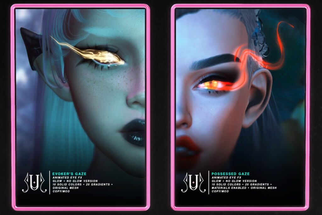 Evoker&#039;s Gaze &amp; Posessed Gaze Animated Accessories, L$199 each
