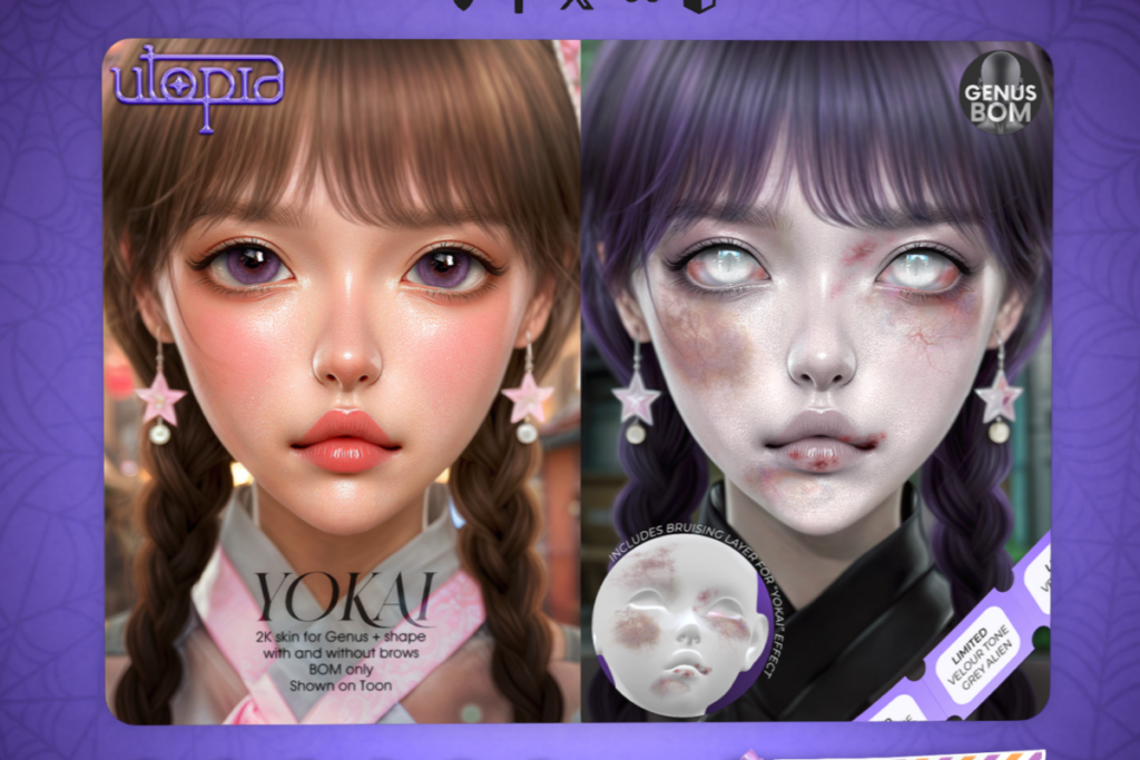 Yokai Skin - Genus, L$799 each/L$1350 FP