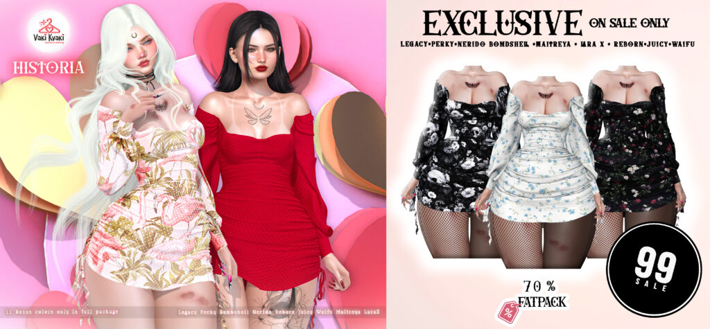 Historia Dress - Legacy/Maitreya/Reborn/+mods	&lt;a href=&quot;http://maps.secondlife.com/secondlife/Wildflower%20Mountain/222/58/22&quot; target=&quot;_blank&quot;&gt;Teleport&lt;/a&gt;