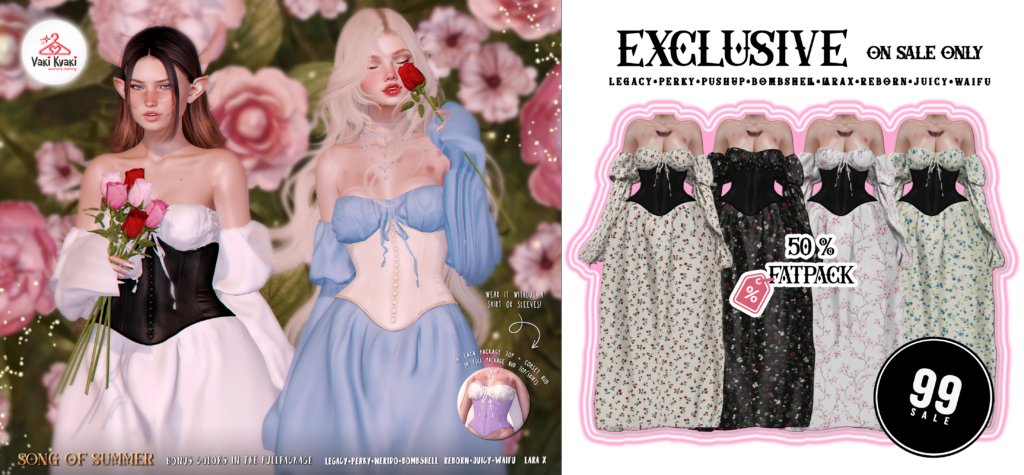 Song of Summer Dress - Legacy/MaitreyaX/Reborn/+mods	&lt;a href=&quot;http://maps.secondlife.com/secondlife/Wildflower%20Mountain/222/58/22&quot; target=&quot;_blank&quot;&gt;Teleport&lt;/a&gt;