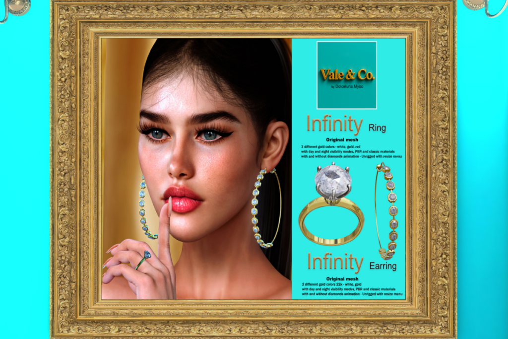 Infinity Ring, L$1449 each/L$3199 FP