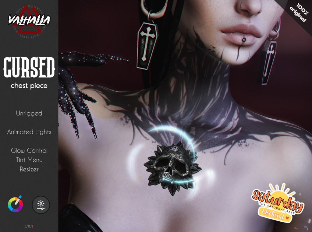 Cursed Chest Piece	&lt;a href=&quot;http://maps.secondlife.com/secondlife/Badwolf%20Valhalla/119/132/25&quot; target=&quot;_blank&quot;&gt;Teleport&lt;/a&gt;