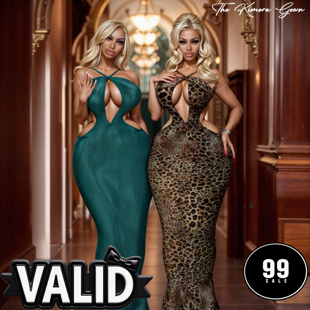 The Kimora Gown - No Fits Listed	&lt;a href=&quot;http://maps.secondlife.com/secondlife/Hawaii%20Paradise/86/175/2414&quot; target=&quot;_blank&quot;&gt;Teleport&lt;/a&gt;