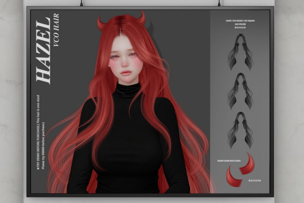 Hazel Hairstyle, L$499 FP