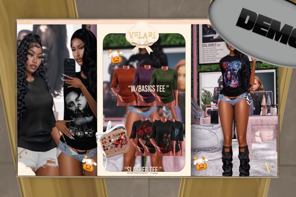 W/Basics Tee - Legacy/MaitreyaX/Reborn/Yentements, L$290 each/L$899 FP