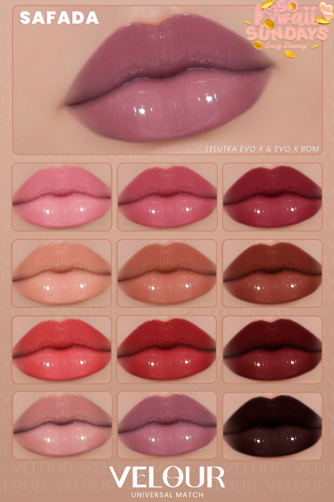 Safada Lipstick - EvoX	&lt;a href=&quot;http://maps.secondlife.com/secondlife/VELOUR/84/120/83&quot; target=&quot;_blank&quot;&gt;Teleport&lt;/a&gt;