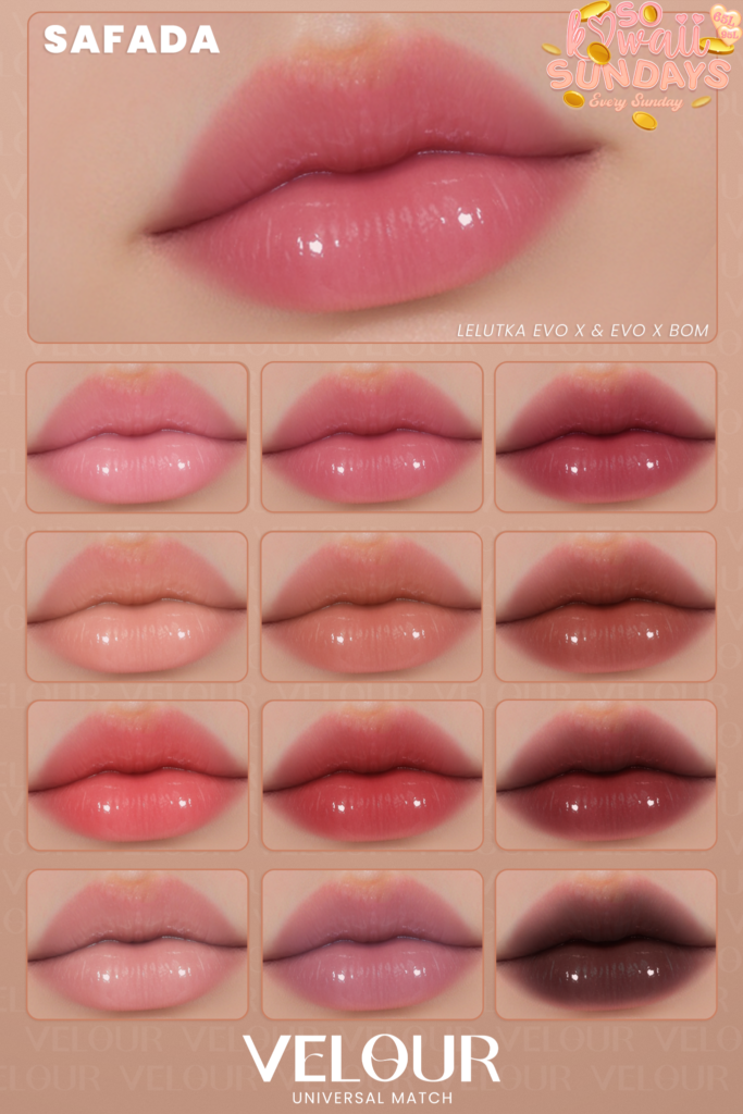 Safada Faded Lipstick - EvoX	&lt;a href=&quot;http://maps.secondlife.com/secondlife/VELOUR/84/120/83&quot; target=&quot;_blank&quot;&gt;Teleport&lt;/a&gt;