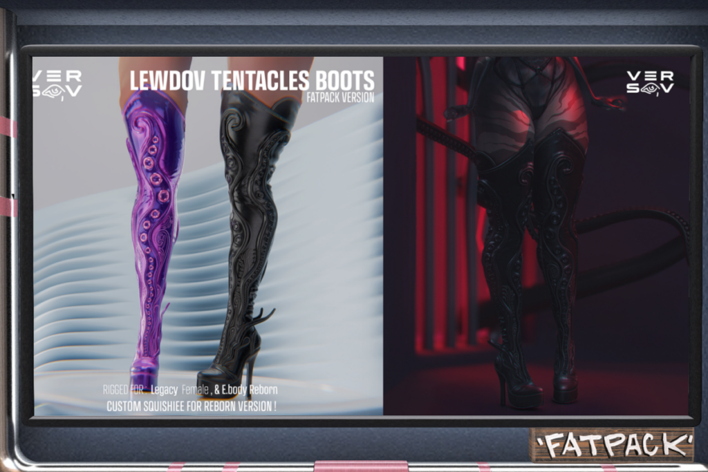 Lewdov Tentacles Boots - Legacy/Reborn, L$1399