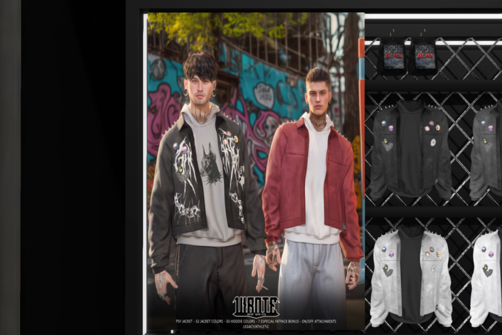 Psy Jacket - Legacy/+mods, L$349 each/L$949 FP